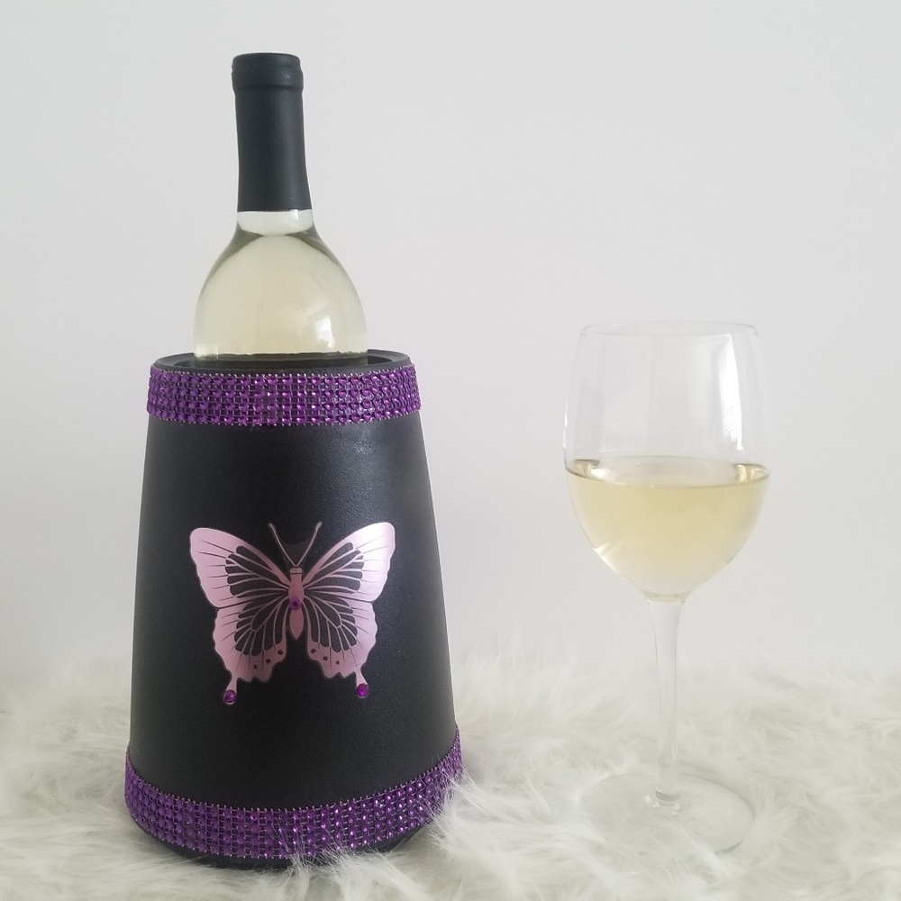 BLING AND BUTTERFLY ACTIVE WINE COOLER